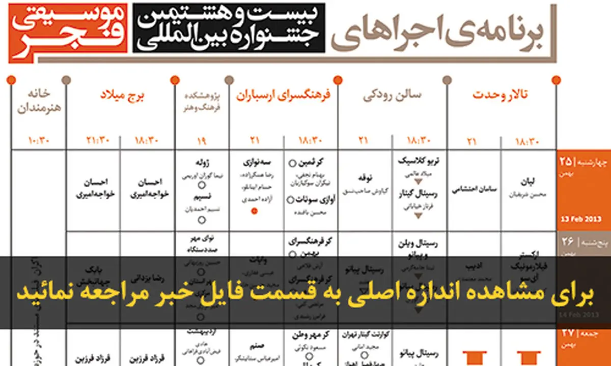 اخبار آرشیوی