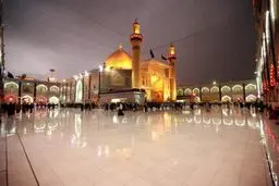 گل آرایی حرم حضرت علی(ع)