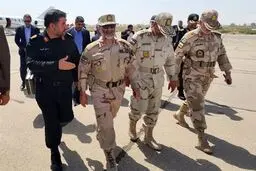  دو فرمانده ارشد نظامی به سیستان رفتند