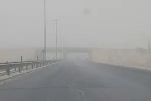 گرد و غبار سنگین در بندرعباس+فیلم