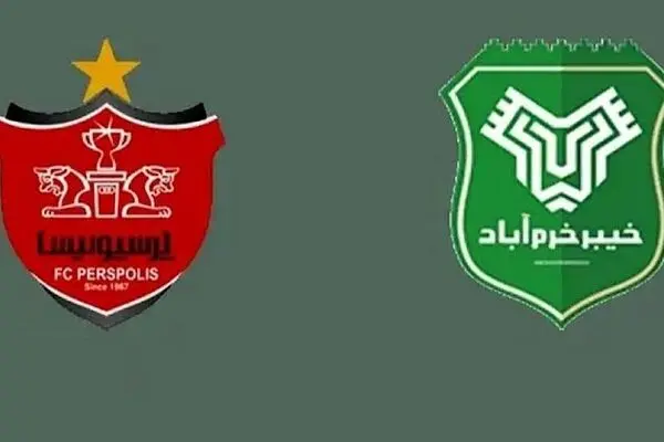 پخش زنده بازی فوتبال خیبر خرم آباد و پرسپولیس از شبکه سه