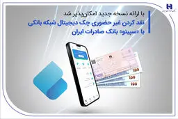 نقدکردن غیرحضوری چک دیجیتال شبکه بانکی با «سپینو» بانک صادرات ایران
