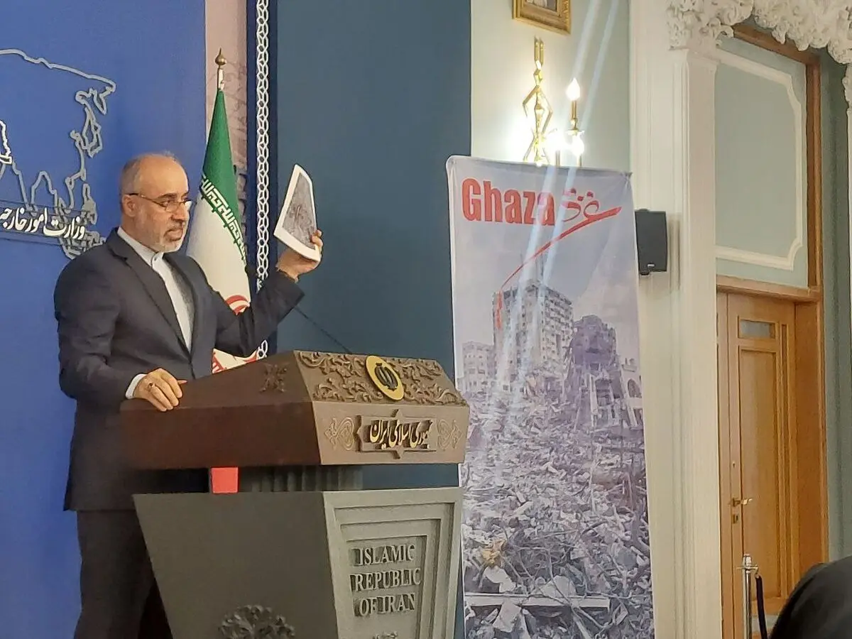 کنعانی: تداوم جنایت‌های رژیم صهیونیستی می‌تواند شرایط را از کنترل خارج کند