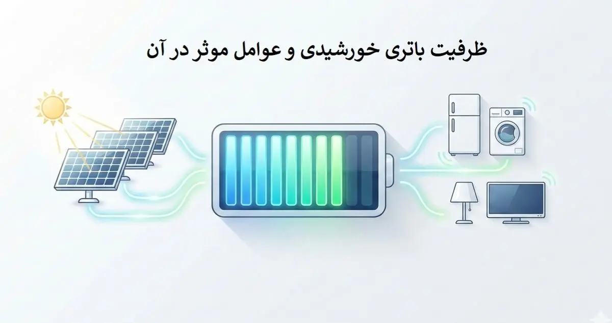 ظرفیت باتری خورشیدی و مدت زمان تامین برق؛ چه رابطه‌ای دارند؟