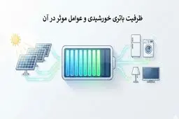 ظرفیت باتری خورشیدی و مدت زمان تامین برق؛ چه رابطه‌ای دارند؟