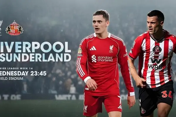  پخش زنده لیورپول - ساندرلند امشب از شبکه سه | گزارشگر: حسین رضایی