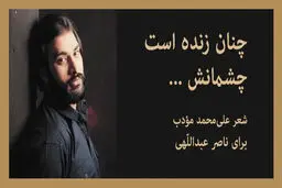 چنان زنده است چشمانش که می‌‎ترسم...