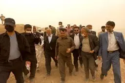 بازدید رئیس سازمان محیط زیست از تالاب خشکیده هامون 