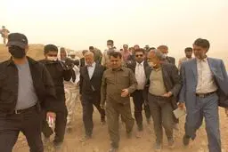 بازدید رئیس سازمان محیط زیست از تالاب خشکیده هامون 
