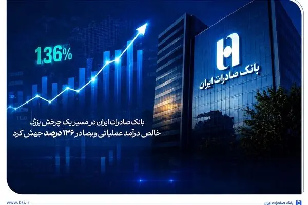 خالص درآمد عملیاتی وبصادر ۱۳۶ درصد جهش کرد