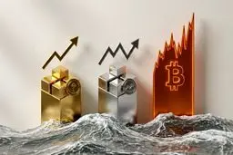 سرمایه‌گذاری در طلا، نقره یا بیت کوین؟ مقایسه بازدهی دارایی‌ها در بحران‌های اقتصادی