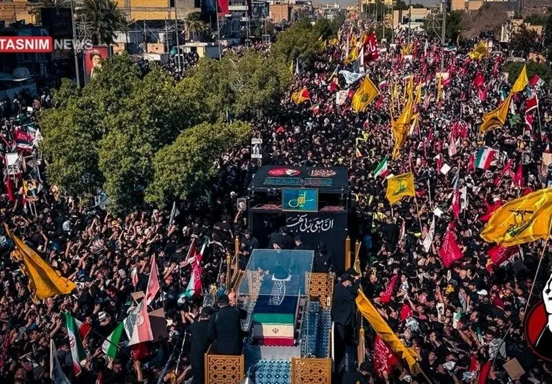 پیکر رهبر شهید به حرم مطهر علوی رسید؛ اقامه نماز و انتقال به کربلای معلی