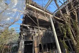 آتش‌سوزی در ساختمان اداری بیمارستان قلب رجایی مهار شد+فیلم