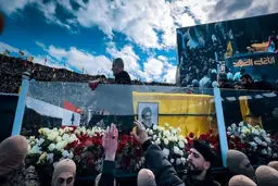 مراسم تشییع دو دبیر کل شهید حزب الله برگزار شد