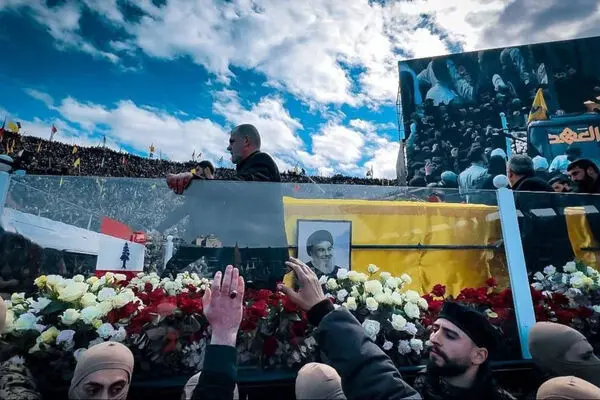 مراسم تشییع دو دبیر کل شهید حزب الله برگزار شد