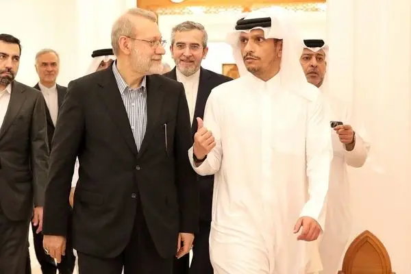 گفت‌وگوی لاریجانی و آل ثانی درباره مذاکرات ایران و آمریکا