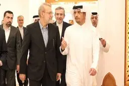 گفت‌وگوی لاریجانی و آل ثانی درباره مذاکرات ایران و آمریکا