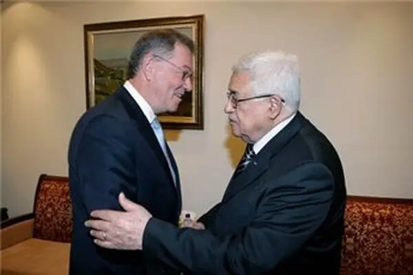 دیدار نماینده سازمان ملل با محمود عباس