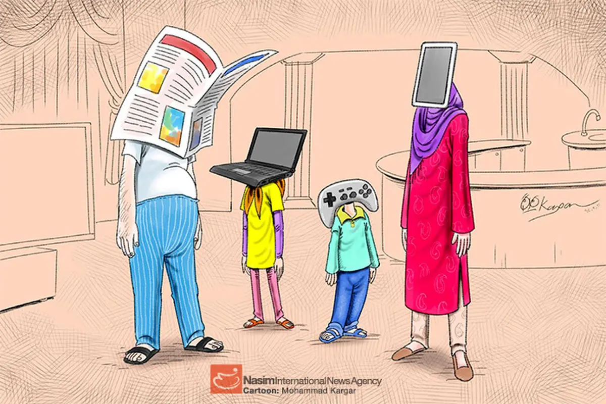 من درمیان جمع و دلم جای دیگرست