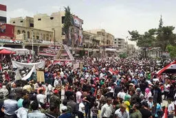 مردم سوریه در حمایت از بشار اسد تظاهرات کردند