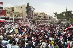 مردم سوریه در حمایت از بشار اسد تظاهرات کردند