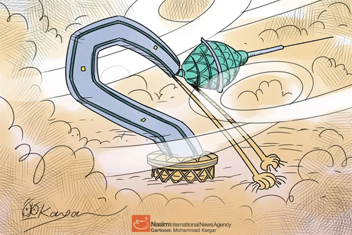 کاریکاتور:: توفان بی‌سابقه در تهران