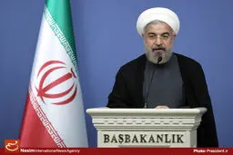 حسن روحانی: ایران و ترکیه هیچ تضاد منافعی در عرصه توسعه ندارند