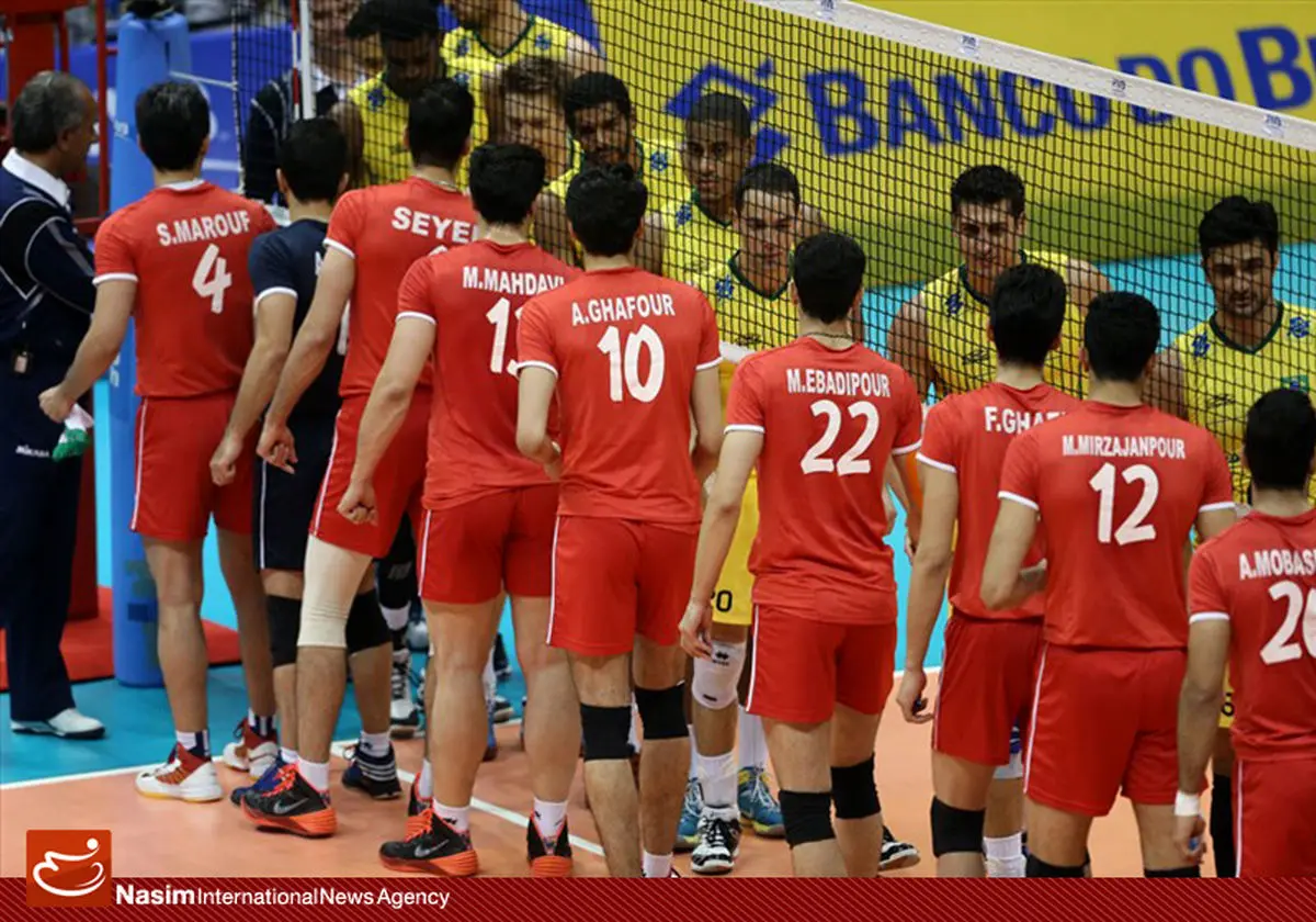 تیم ملی والیبال برزیل بامداد چهارشنبه وارد تهران می‌شود