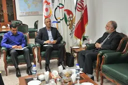  مدیر روابط بین‌الملل سازمان صلح و ورزش با دبیرکل کمیته ملی المپیک دیدار کرد