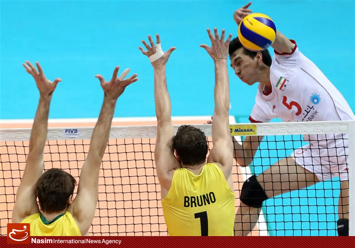 گزارش تصویری:: دیدار اول تیم‌های والیبال ایران و برزیل