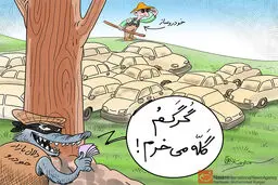 کاریکاتور:: سهم دلالان از بازار خودرو