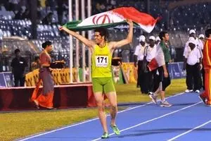 حسن تفتیان به مدال طلای دوی ۱۰۰ متر جام کازانف قزاقستان رسید