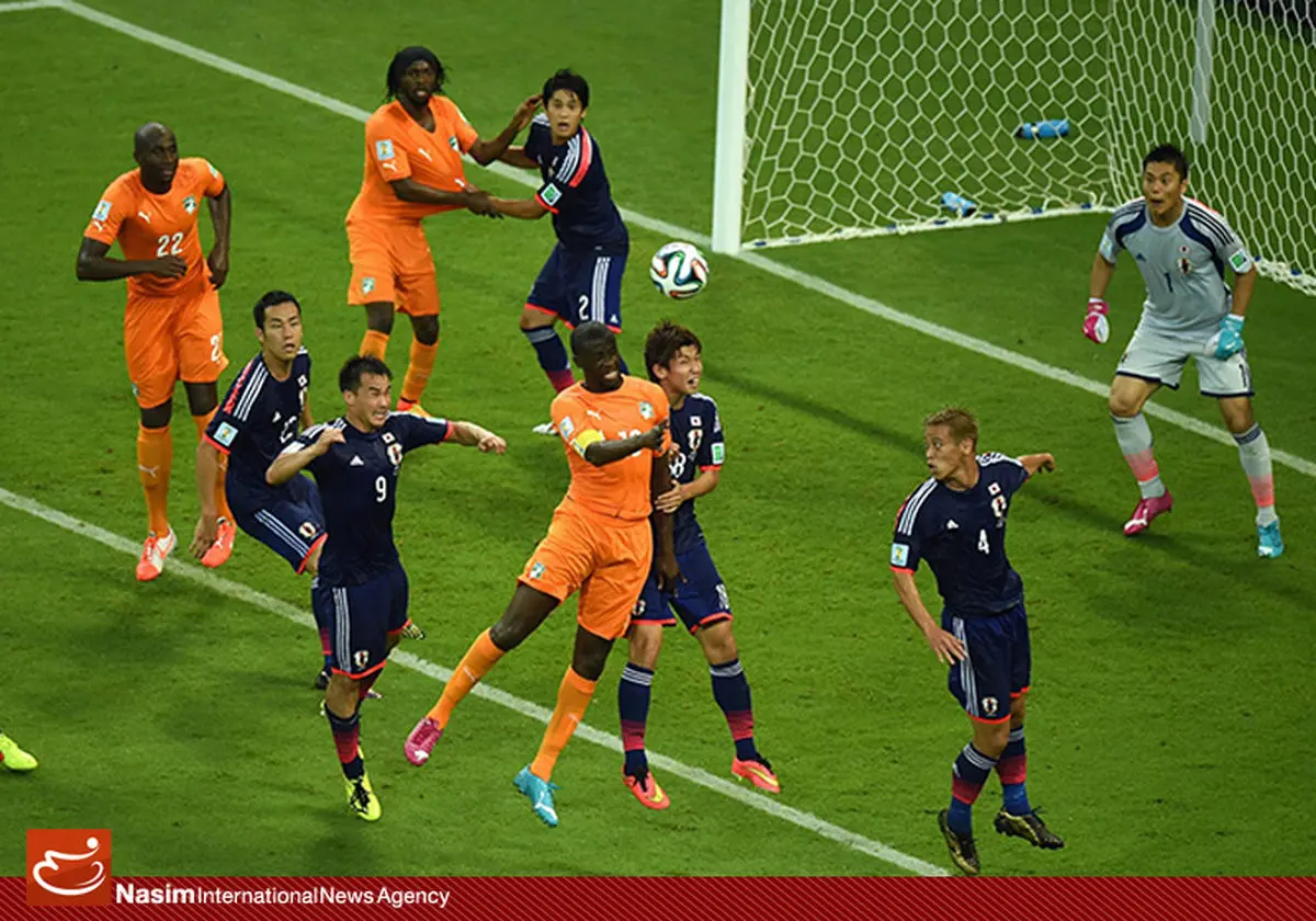 فیلم:: گل‌های دیدار تیم‌های ژاپن و ساحل عاج