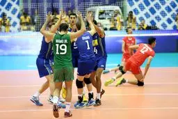 تیم ملی والیبال در آخرین دیدار خود برابر برزیل شکست خورد