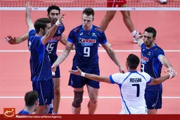 کاروان تیم ملی والیبال ایتالیا وارد تهران شد