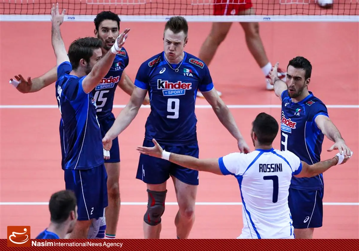 کاروان تیم ملی والیبال ایتالیا وارد تهران شد