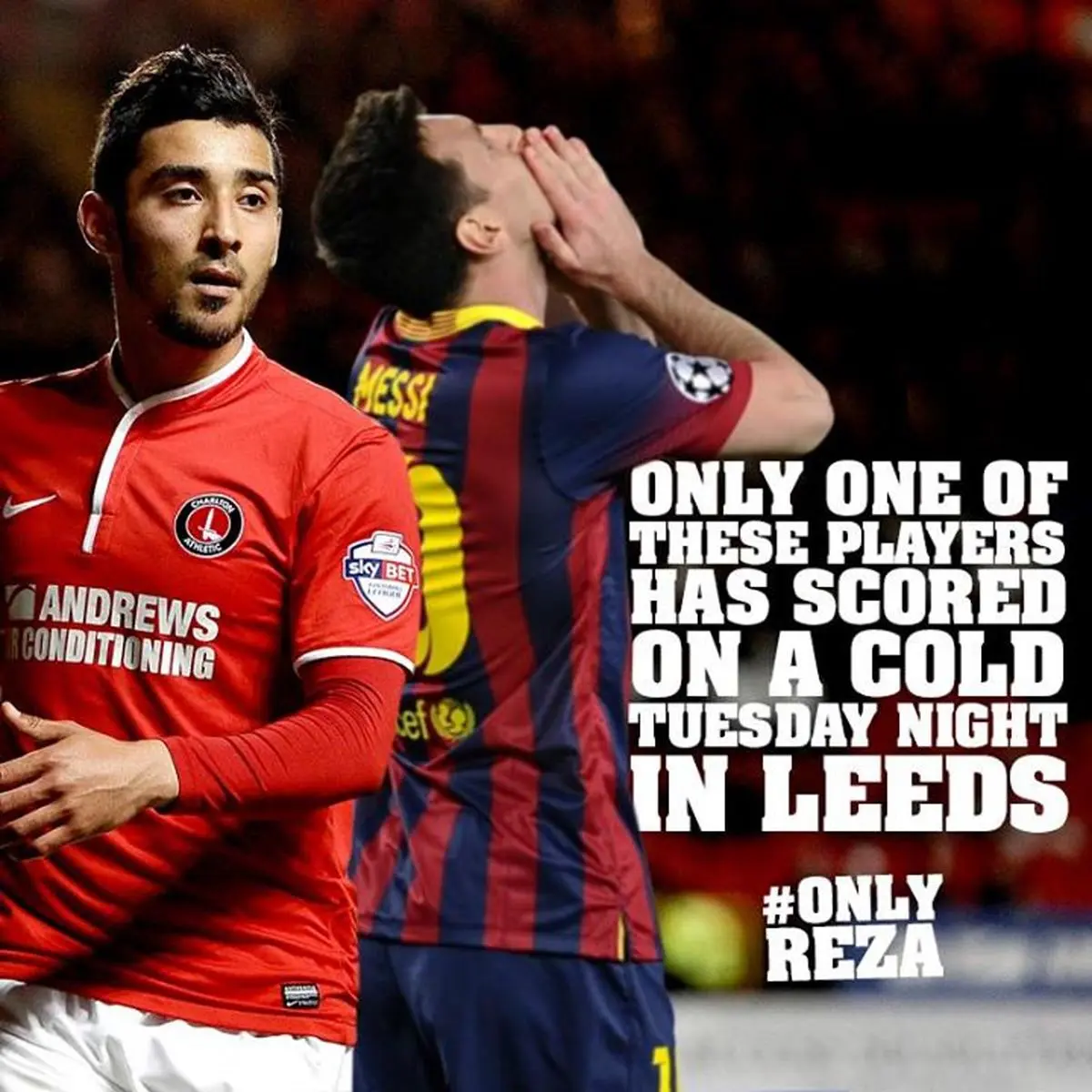 باشگاه چارلتون: امشب تیم ملی ایران را تشویق می‌کنیم