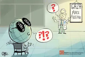 کاریکاتور:: جهان و جنایات رژیم صهیونیستی