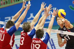 تیم ملی والیبال کره‌جنوبی در سه ست پیاپی برابر جمهوری چک پیروز شد