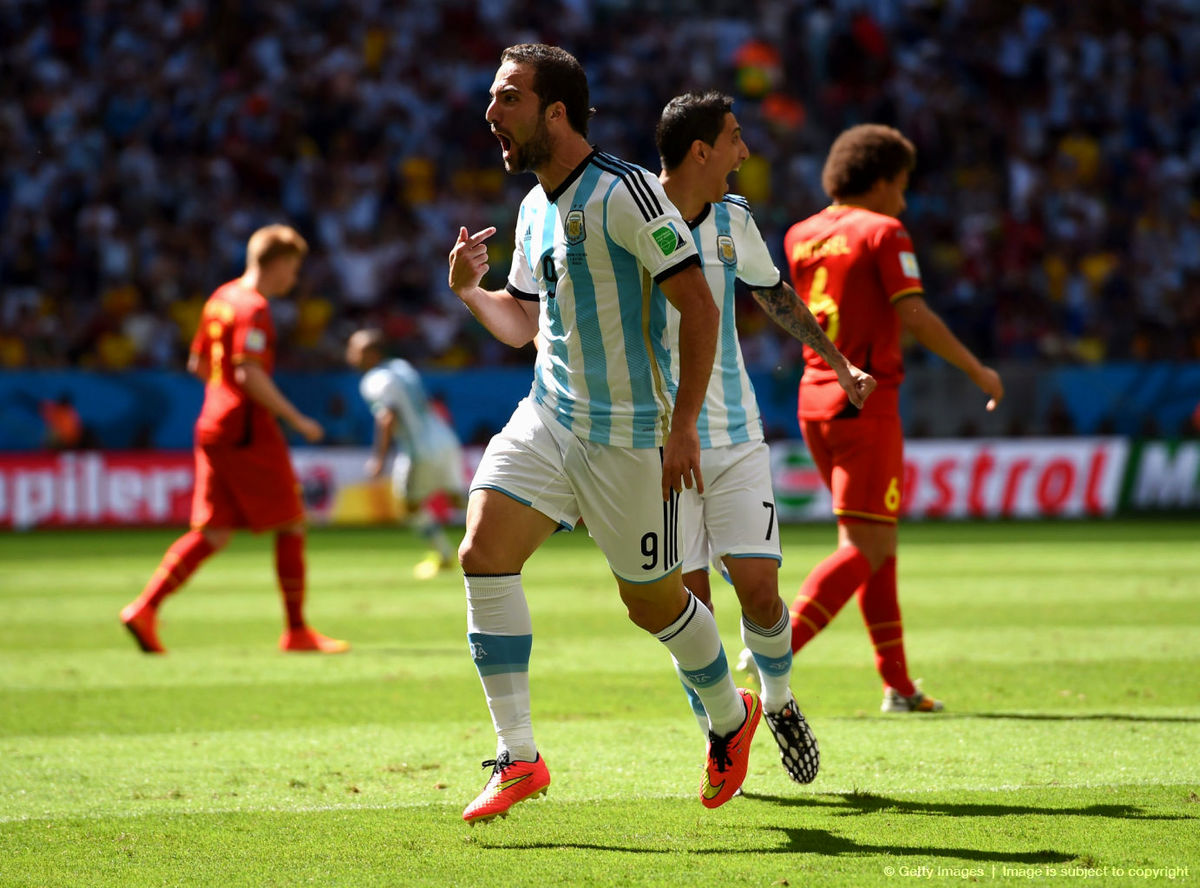 آرژانتین در پایان نیمه اول بلژیک را شکست داد