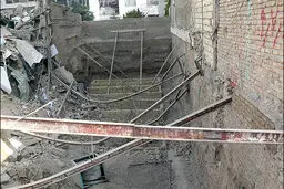 گودبرداری در منطقه ۴ تهران یک مدرسه را در آستانه تخریب قرار داده است
