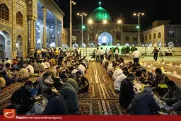 گزارش تصویری:: ضیافت افطار ماه مبارک رمضان در حرم حضرت عبدالعظیم حسنی(ع)