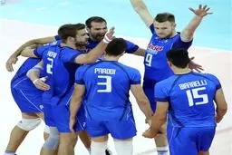 تیم ملی والیبال ایتالیا، آمریکا را شکست داد