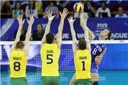 تیم ملی والیبال برزیل تیم روسیه را شکست داد