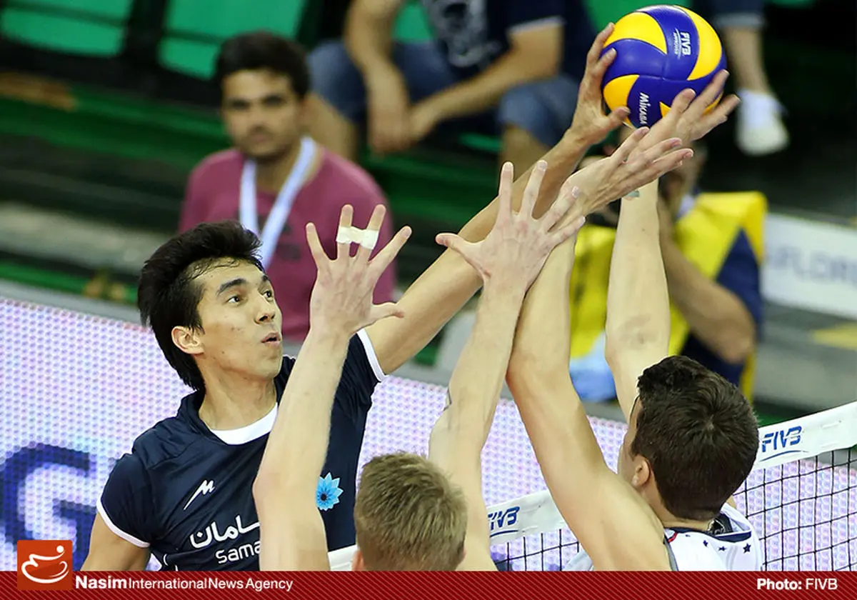 گزارش تصویری:: دیدار تیم‌های والیبال ایران و آمریکا