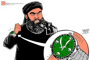 کاریکاتور:: ساعت سعودی