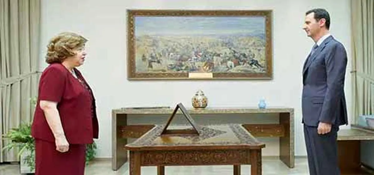 معاون بشار اسد، سوگند یاد کرد