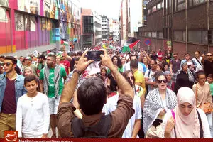 عکس خبری:: تظاهرات هزاران نفر از مردم بروکسل در اعتراض به جنایات رژیم صهیونیستی