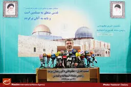 گزارش تصویری:: نشست خبری رئیس ستاد انتفاضه و قدس