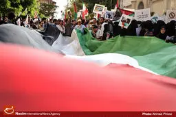 گزارش تصویری:: تجمع اعتراض‌آمیز مقابل دفتر حافظ منافع مصر